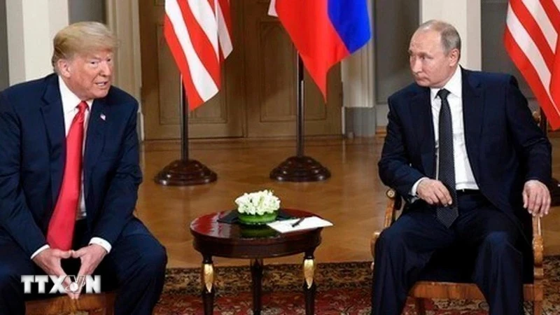 Ảnh minh họa: Tổng thống Mỹ Donald Trump và Tổng thống Nga Vladimir Putin (Ảnh: THX/TTXVN)