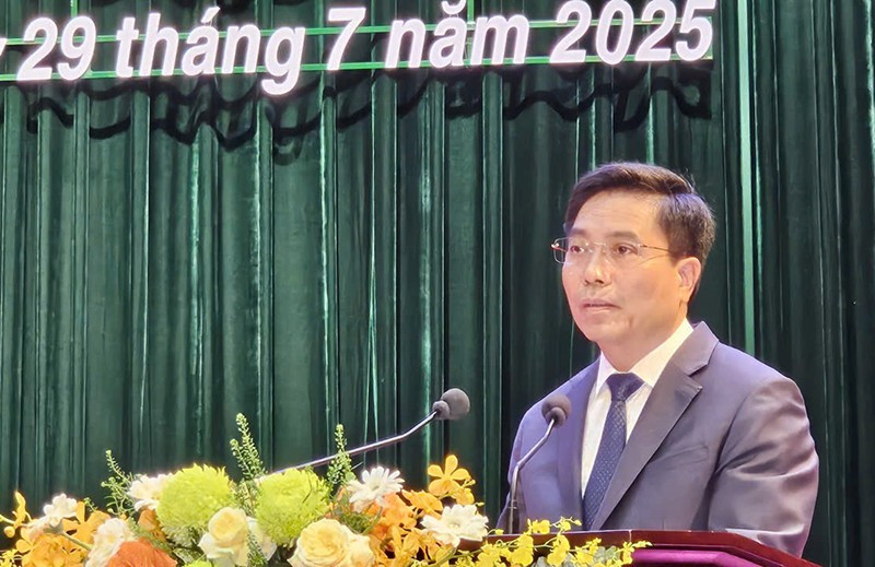 Bí thư Tỉnh ủy Thanh Hóa Nguyễn Doãn Anh trình bày diễn văn tại lễ kỷ niệm. 3-bt.jpg