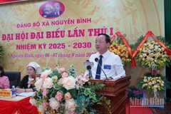Đại tướng Trịnh Văn Quyết phát biểu chỉ đạo Đại hội.