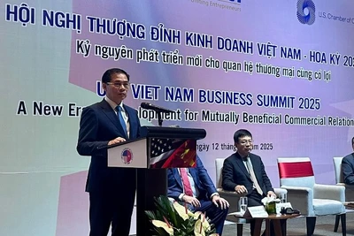 Phó Thủ tướng Chính phủ Bùi Thanh Sơn dự và phát biểu chỉ đạo tại Hội nghị Thượng đỉnh Kinh doanh Việt Nam-Hoa Kỳ lần thứ 8.