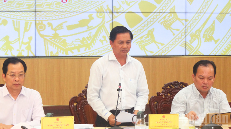 Ông Trần Văn Lâu, Chủ tịch Ủy ban nhân dân thành phố Cần Thơ phát biểu chỉ đạo tại Hội nghị. ndo_br_thiet-ke-chua-co-ten-1-5467.png