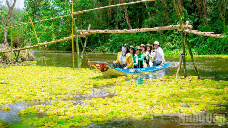 Du khách trải nghiệm và chụp ảnh tại khu du lịch. ndo_br_thiet-ke-chua-co-ten-2.png