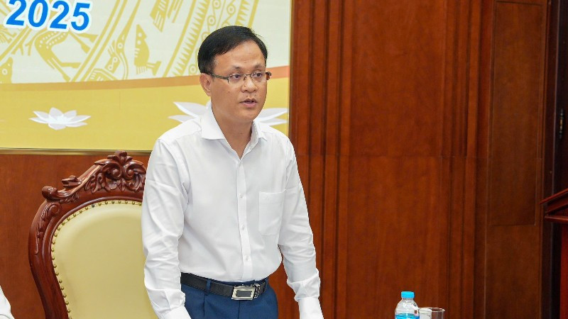 Vụ trưởng Chính sách tiền tệ Phạm Chí Quang phát biểu tại cuộc họp báo. img-2703-6546.jpg