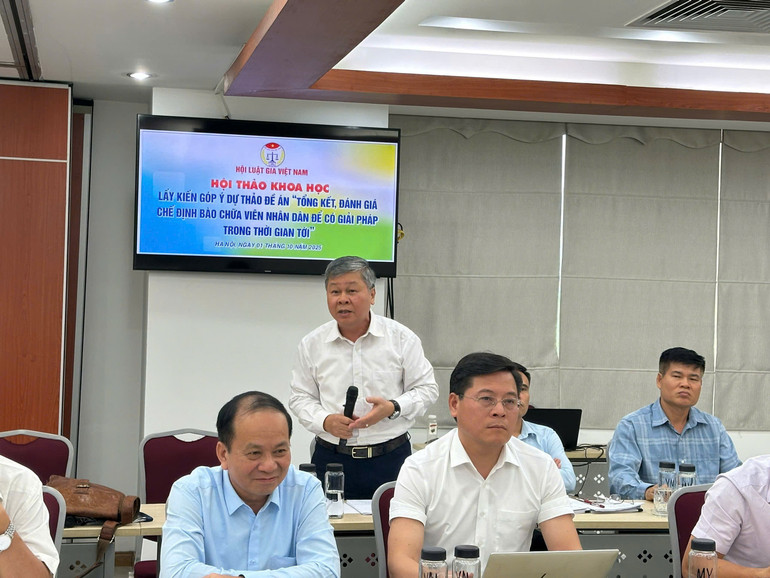 Delegates gave many opinions and comments of high development value. (Source: Vietnam Lawyers Association) anh-bao-chua-vien-2.jpg