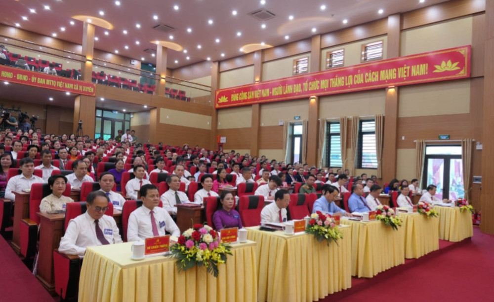 Các đại biểu dự Đại hội đại biểu Đảng bộ xã Vị Xuyên lần thứ I. a601-738.jpg