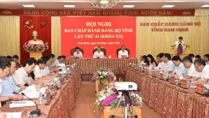 Ảnh minh họa: Ban Chấp hành Đảng bộ tỉnh Nam Định khóa XX, nhiệm kỳ 2020-2025 tổ chức Hội nghị lần thứ 43.