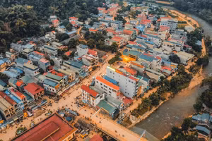 Trung tâm xã Bảo Lạc, tỉnh Cao Bằng.