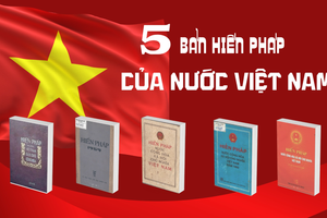 5 bản Hiến pháp của nước Việt Nam