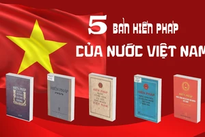 5 bản Hiến pháp của nước Việt Nam