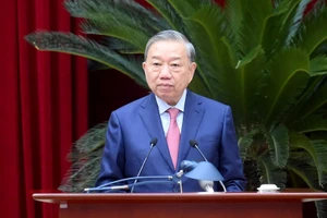 Tổng Bí thư Tô Lâm phát biểu khai mạc Hội nghị. (Ảnh ĐĂNG KHOA)