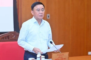 Đồng chí Trần Cẩm Tú, Ủy viên Bộ Chính trị, Thường trực Ban Bí thư. (Ảnh: ĐĂNG KHOA)