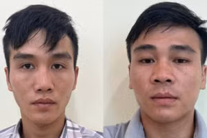 Hai đối tượng Trần Công Anh (bên trái) và Trần Công Phố trong vụ án.