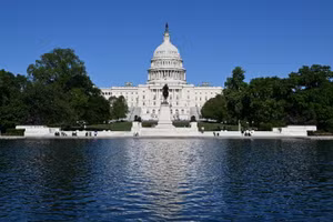 Tòa nhà Quốc hội Mỹ tại Washington, D.C. (Ảnh: THX/TTXVN)