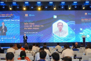 Quang cảnh hội thảo “An ninh dữ liệu trên không gian mạng” do Hiệp hội An ninh mạng quốc gia tổ chức. (Ảnh: BTC)