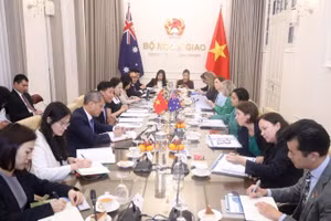 Đối thoại Quan chức cấp cao Việt Nam-Australia lần thứ hai. (Ảnh: TTXVN)