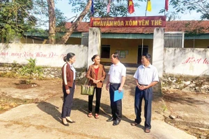 Các thành viên Tổ hòa giải tại xã Đô Lương, tỉnh Nghệ An. (Ảnh: Cục Phổ biến, giáo dục pháp luật và Trợ giúp pháp lý, Bộ Tư pháp)