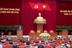 Phiên bế mạc Hội nghị lần thứ hai Ban Chấp hành Trung ương Đảng Cộng sản Việt Nam khóa XIV. (Ảnh ĐĂNG KHOA)