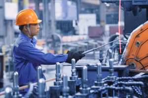 Hoạt động sản xuất tại Công ty TNHH thép Hòa Phát, khu công nghiệp Phố Nối A, tỉnh Hưng Yên.