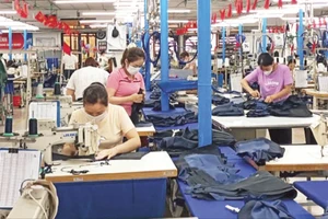 Các doanh nghiệp dệt may đang khẩn trương quay lại lao động sản xuất đầu năm với khí thế sôi nổi, mong sớm cán đích các mục tiêu đề ra. (Ảnh HOÀNG ANH)