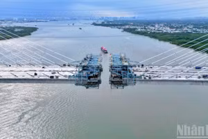 Cầu Phước Khánh nút thắt cuối cùng của tuyến cao tốc Bến Lức-Long Thành.