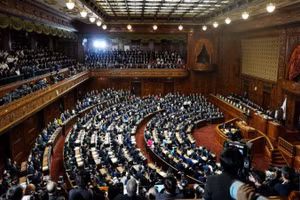 Phiên họp toàn thể của Hạ viện Nhật Bản ở Tokyo, Nhật Bản, ngày 23/1/2026. (Ảnh: Xinhua/Jia Haocheng)