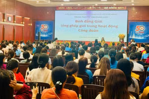 Liên đoàn Lao động Thành phố Hồ Chí Minh tập huấn về nghiệp vụ công tác nữ công trong đó có những chia sẻ về bình đẳng giới, lồng ghép giới trong hoạt động công đoàn.