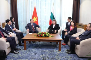 Tổng Bí thư Tô Lâm hội kiến Chủ tịch Quốc hội Bulgaria Nataliya Kiselova. (Ảnh: THỐNG NHẤT/TTXVN)