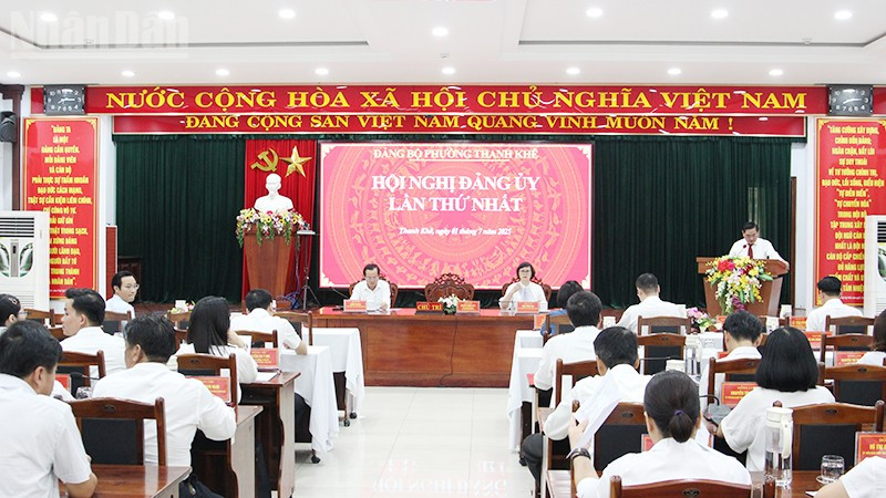 Quận Thanh Khê vận hành thử nghiệm phường mới.