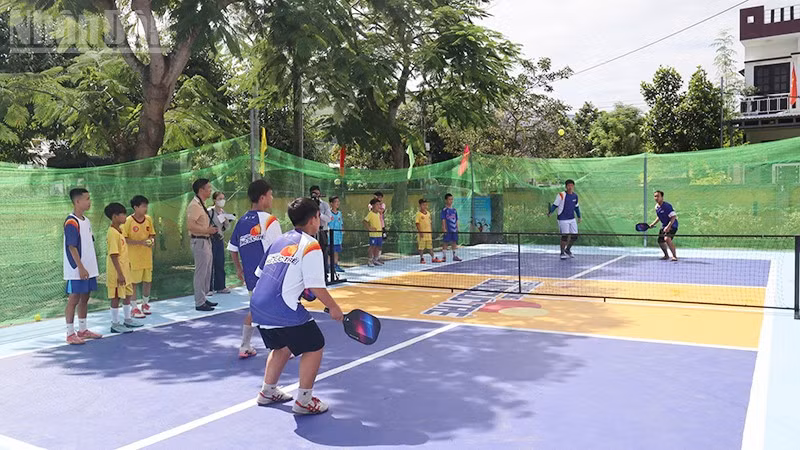 Công trình đáp ứng nhu cầu rèn luyện của thanh niên, người dân trong khu vực.