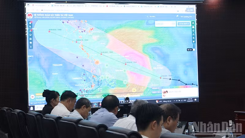 Dự báo về bão số 10.