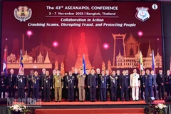 Hội nghị ASEANAPOL lần thứ 43 diễn ra tại thủ đô Bangkok, Thái Lan. (Ảnh: MINH THẮNG)