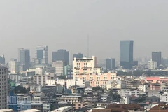 Bụi mịn PM2.5 tại Bangkok sáng 26/1 ở mức báo động. (Ảnh: MINH THẮNG)