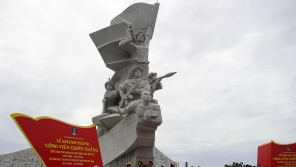 Tượng đài chiến thắng Tiểu đoàn 445, lực lượng vũ trang Bà Rịa-Vũng Tàu tại phường Bà Rịa, Thành phố Hồ Chí Minh. 