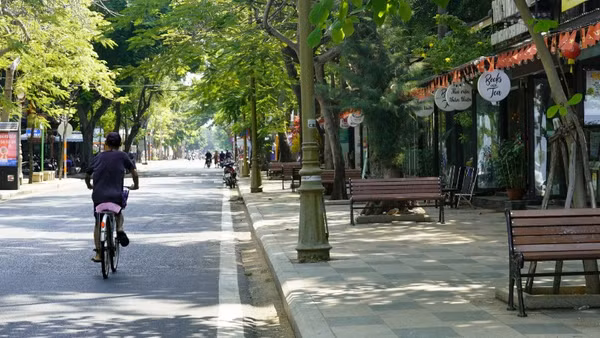 Vỉa hè đường Ba Cu, phường Vũng Tàu. 