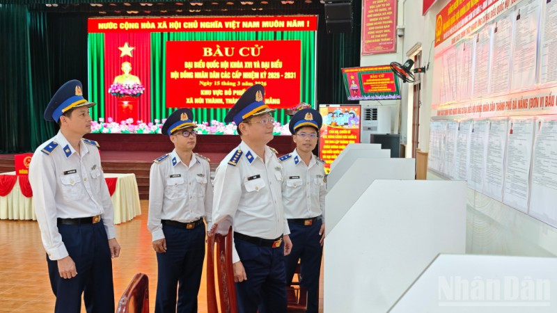 Vùng Cảnh sát biển 2 sẵn sàng cho ngày bầu cử.