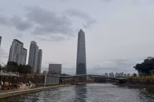 Một biểu tượng kiến trúc tại Incheon.