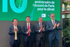 Các khách mời tham dự Lễ kỷ niệm 10 năm Thỏa thuận Paris.