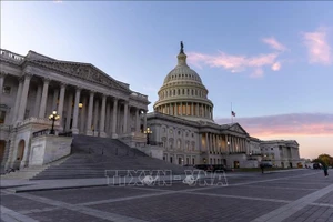 Trụ sở Quốc hội Mỹ ở Washington, D.C. (Ảnh: THX/TTXVN)