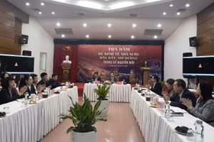 Quang cảnh Tọa đàm "Để kinh tế Nhà nước dẫn dắt, mở đường trong kỷ nguyên mới" do Báo Tiền Phong tổ chức.
