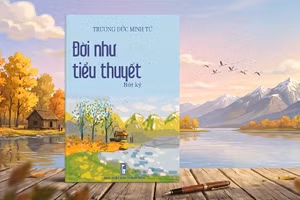 Bìa tác phẩm "Đời như tiểu thuyết" của tác giả Trương Đức Minh Tứ.