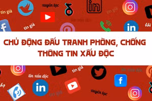 Lực lượng Công an nhân dân tích cực đấu tranh với thông tin xấu, độc trên không gian mạng.