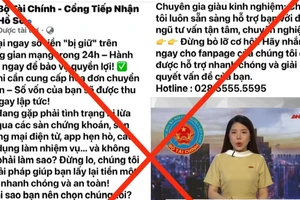 Hình ảnh mạng xã hội giả mạo trang Fanpage Bộ Tài chính.