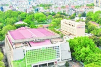 Nhà hát Hòa Bình (Quận 10 cũ), một tài sản công đang được sửa chữa. (Ảnh CTV)