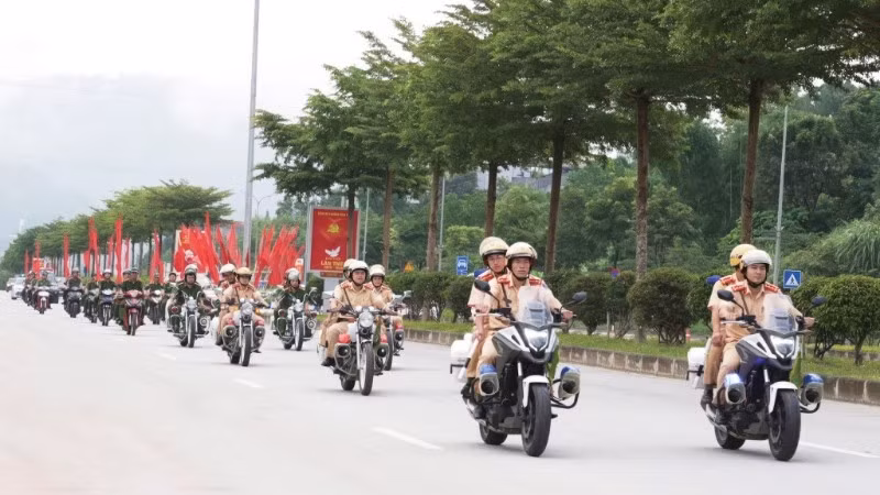 Công an tỉnh Cao Bằng ra quân bảo đảm an ninh-trật tự trên địa bàn.