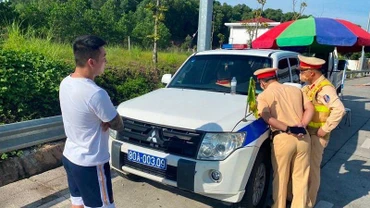 Tài xế bị phát hiện dương tính với chất ma túy.