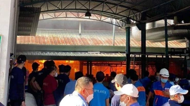 Hiện trường vụ cháy.