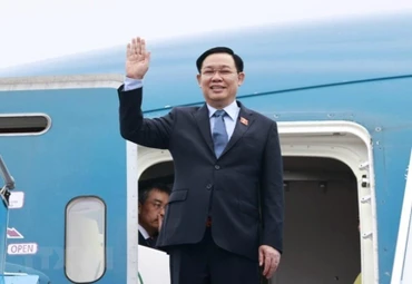 Chủ tịch Quốc hội Vương Đình Huệ lên đường thăm chính thức Australia và New Zealand. (Ảnh: Doãn Tấn/TTXVN)