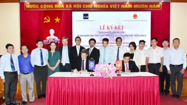 Tại buổi ký kết hợp tác giữa Giám đốc quốc gia ADB tại Việt Nam và Chủ tịch UBND tỉnh Thừa Thiên Huế.