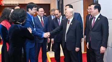 [Ảnh] Tổng Bí thư Nguyễn Phú Trọng dự Phiên trọng thể Đại hội đại biểu Đoàn toàn quốc lần thứ XII 