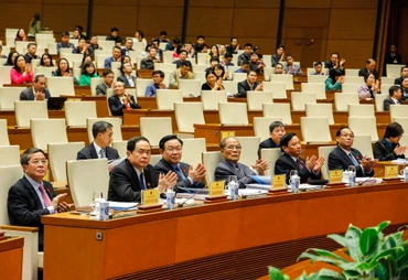 [Ảnh] Chủ tịch Quốc hội Vương Đình Huệ dự Hội nghị triển khai nhiệm vụ năm 2023 của Văn phòng Quốc hội 